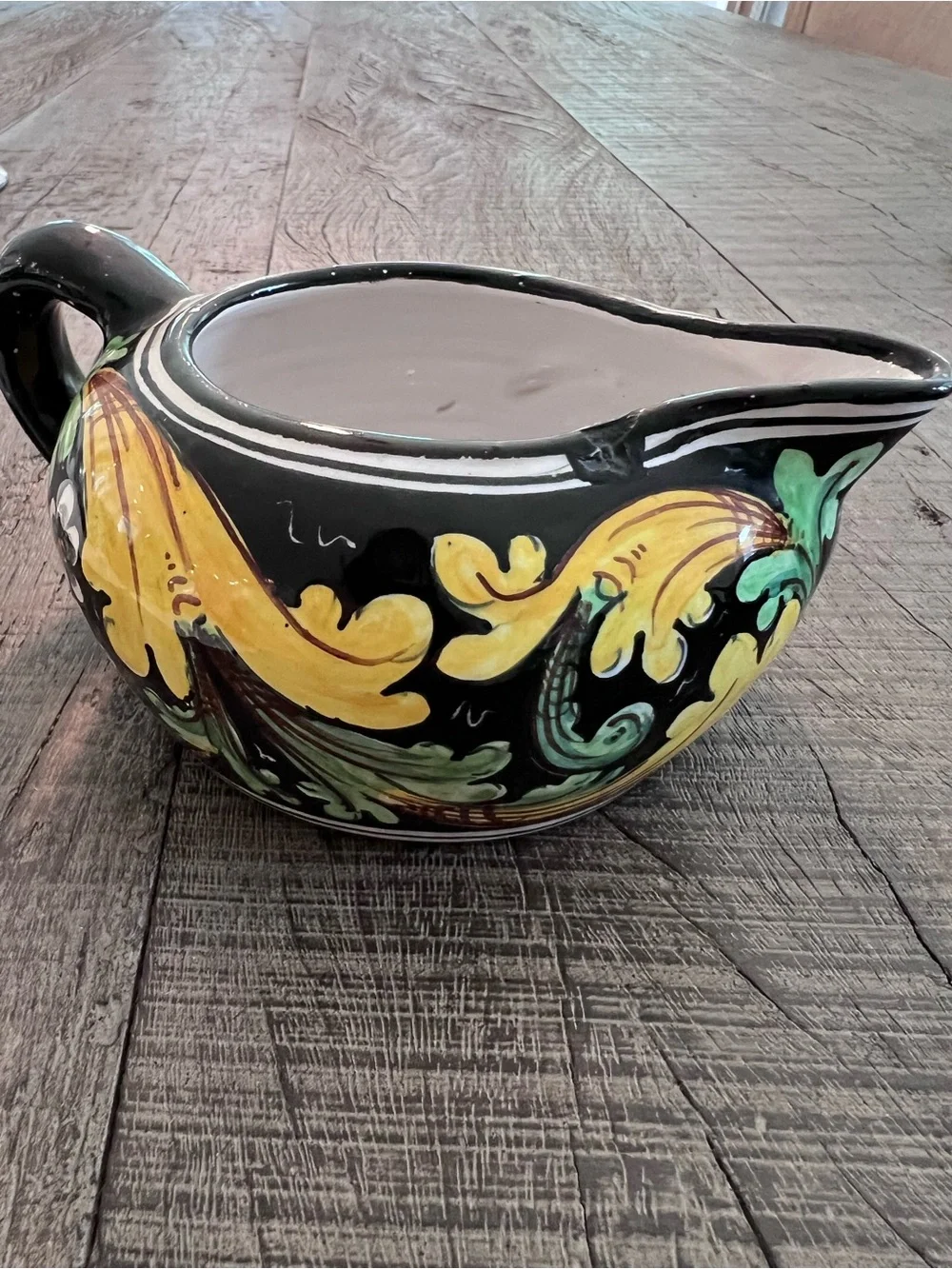 Italian Hand-Painted Baroque Scrollwork Coffee Service